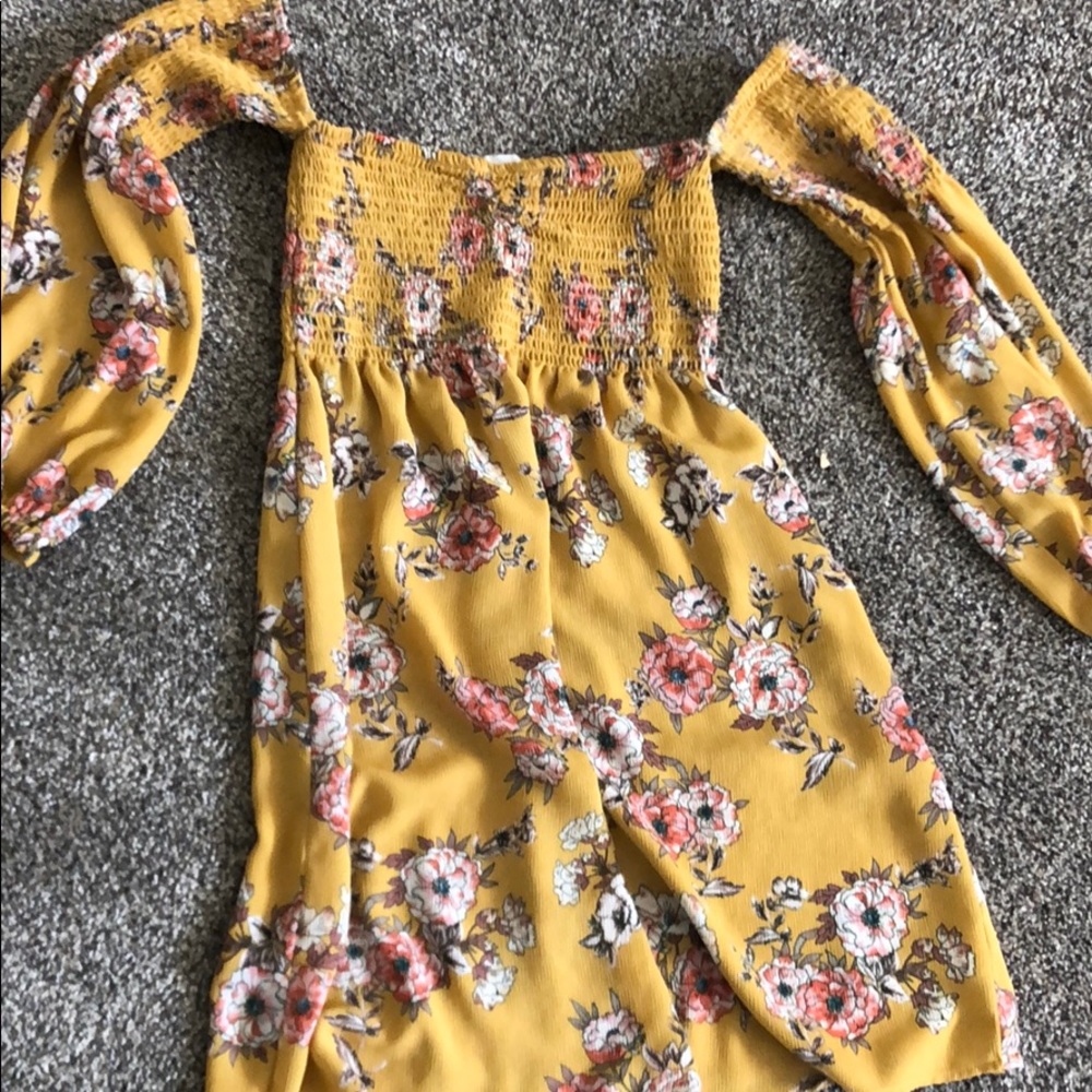 Floral Yellow Dress
